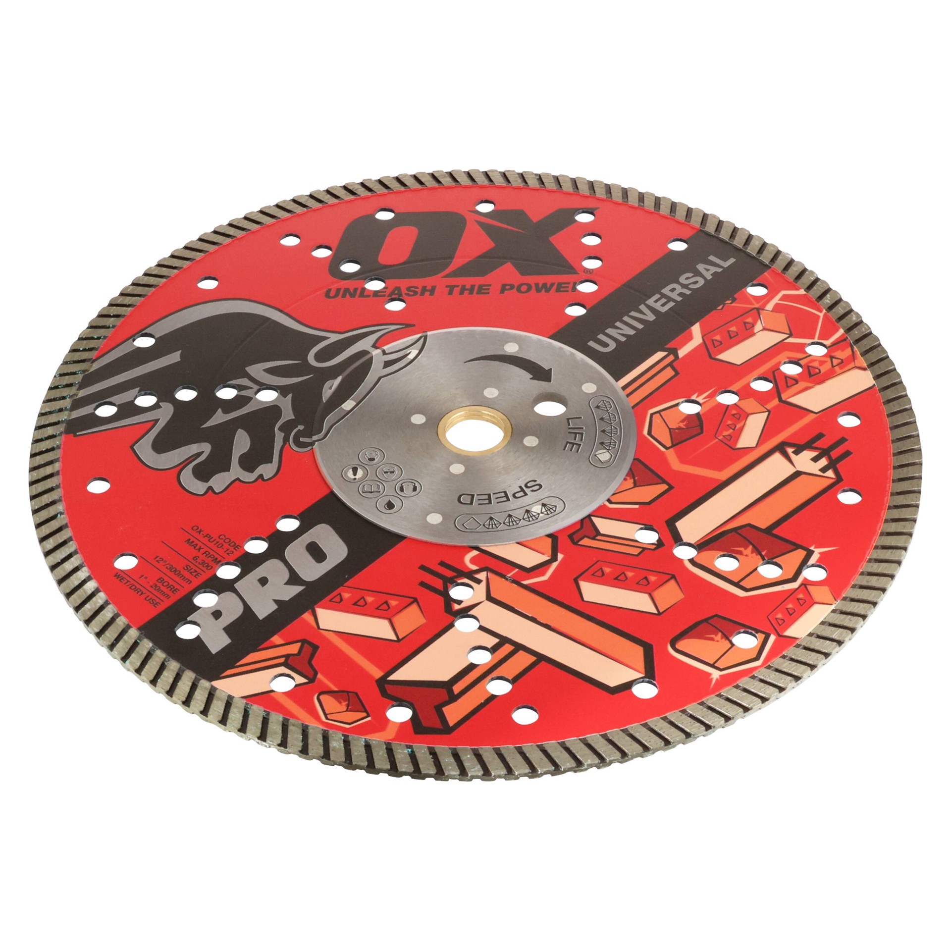slide 3 of 6, OX Tools Pro 12-in Wet/Dry Continuous Rim Diamond Saw Blade, 1 ct