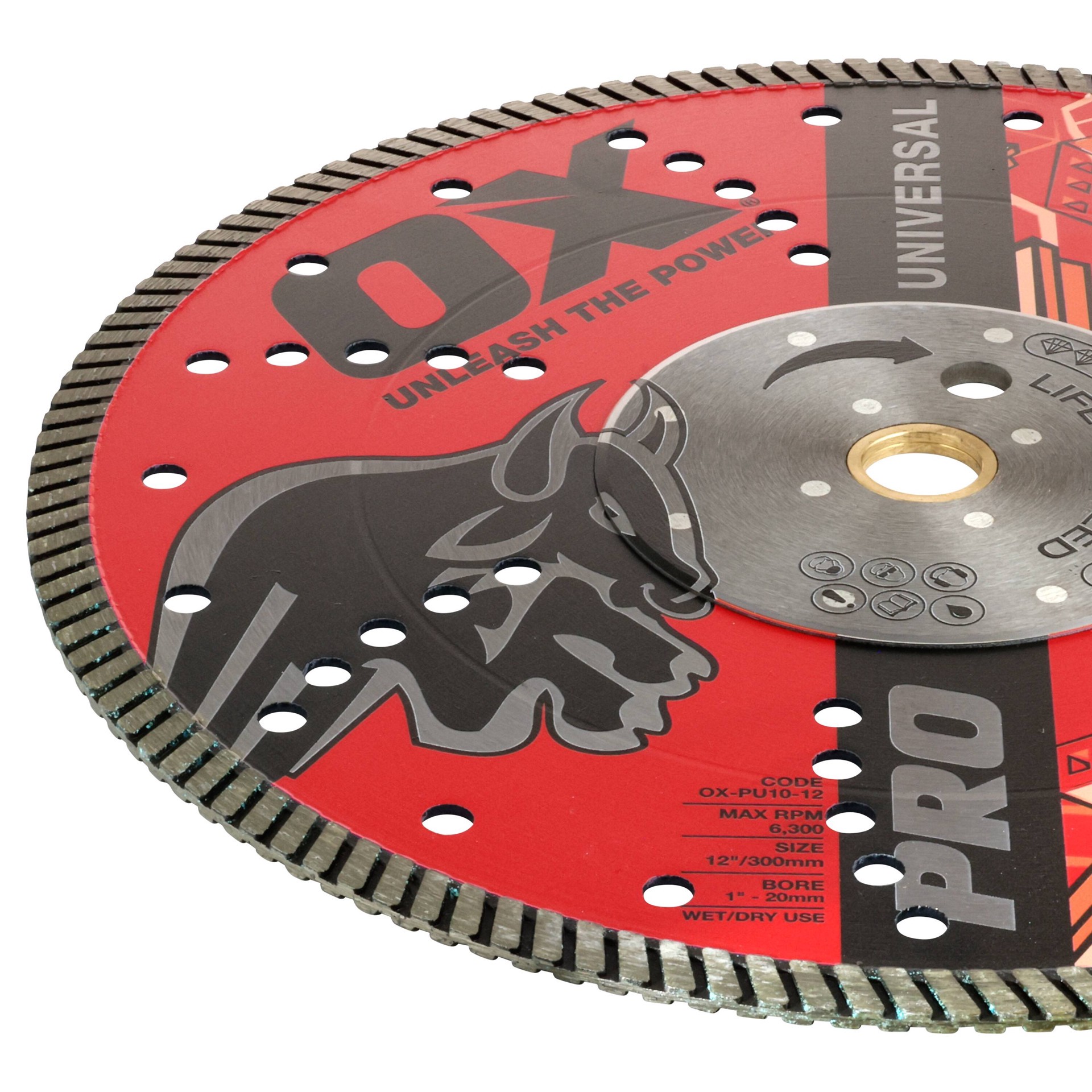 slide 4 of 6, OX Tools Pro 12-in Wet/Dry Continuous Rim Diamond Saw Blade, 1 ct