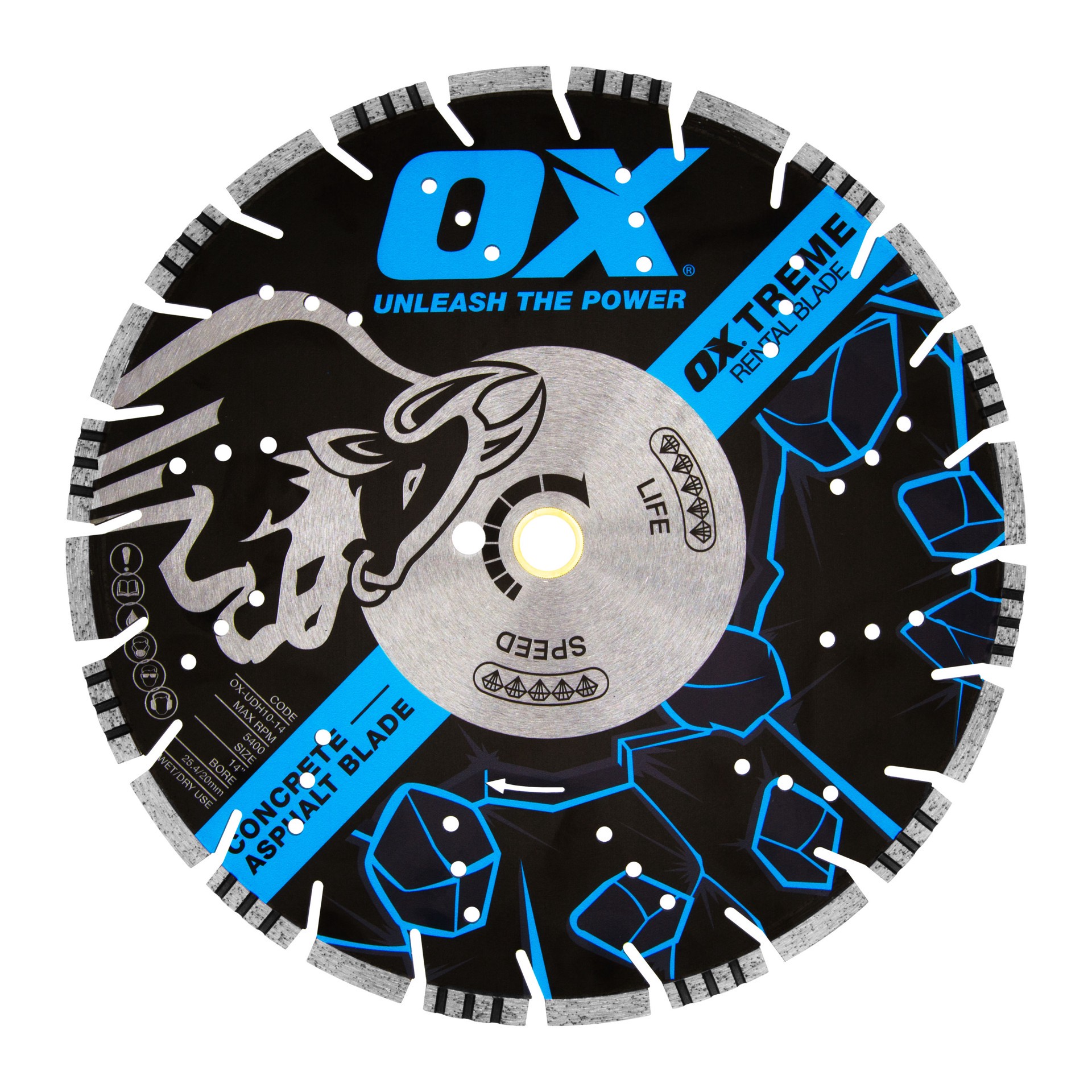 slide 1 of 4, OX Tools Ultimate 14-in Wet/Dry Segmented Rim Diamond Saw Blade, 1 ct