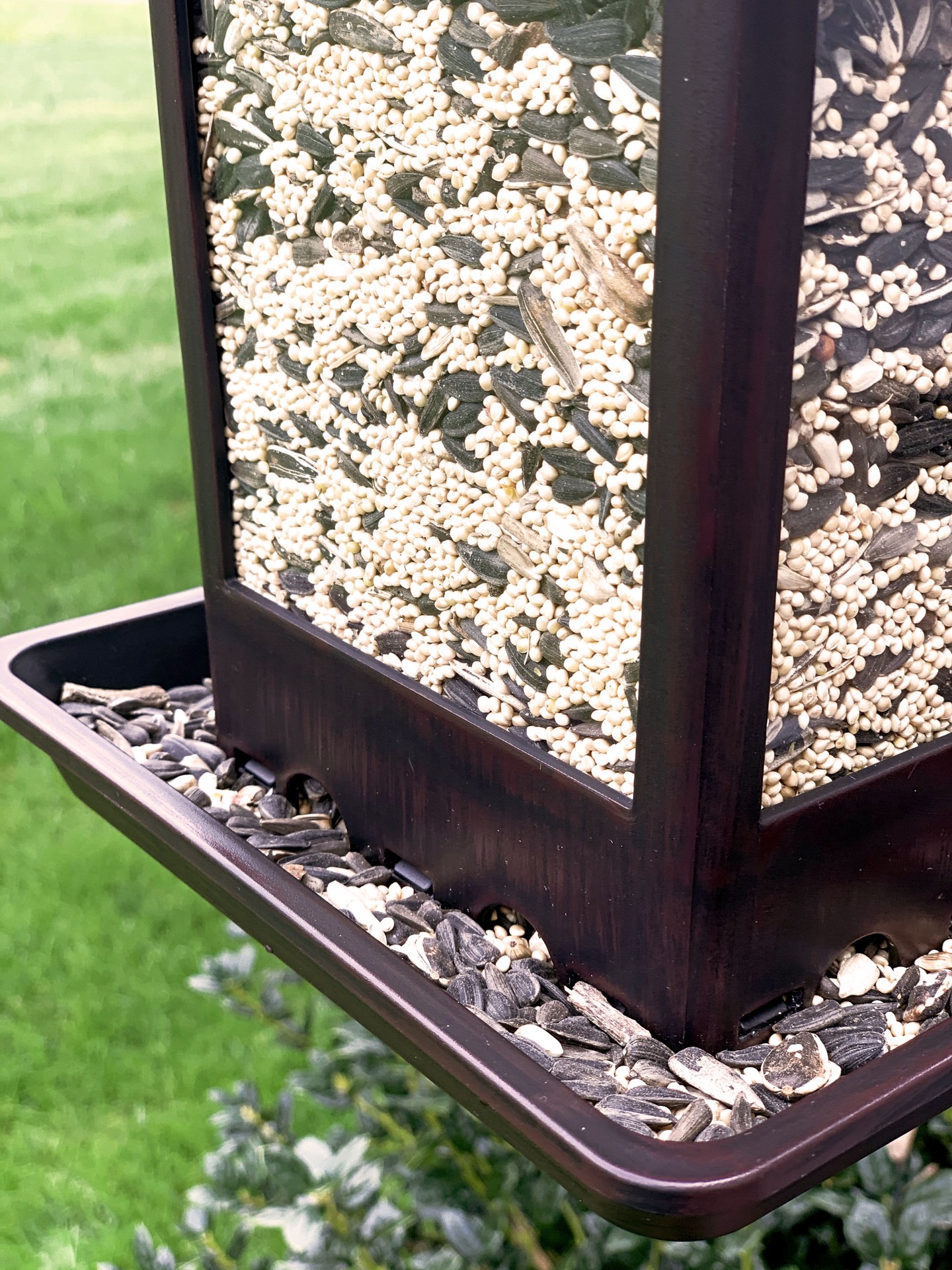 slide 4 of 6, Backyard Glory Plastic Hanging Hopper Bird feeder - 5-lb, 1 ct