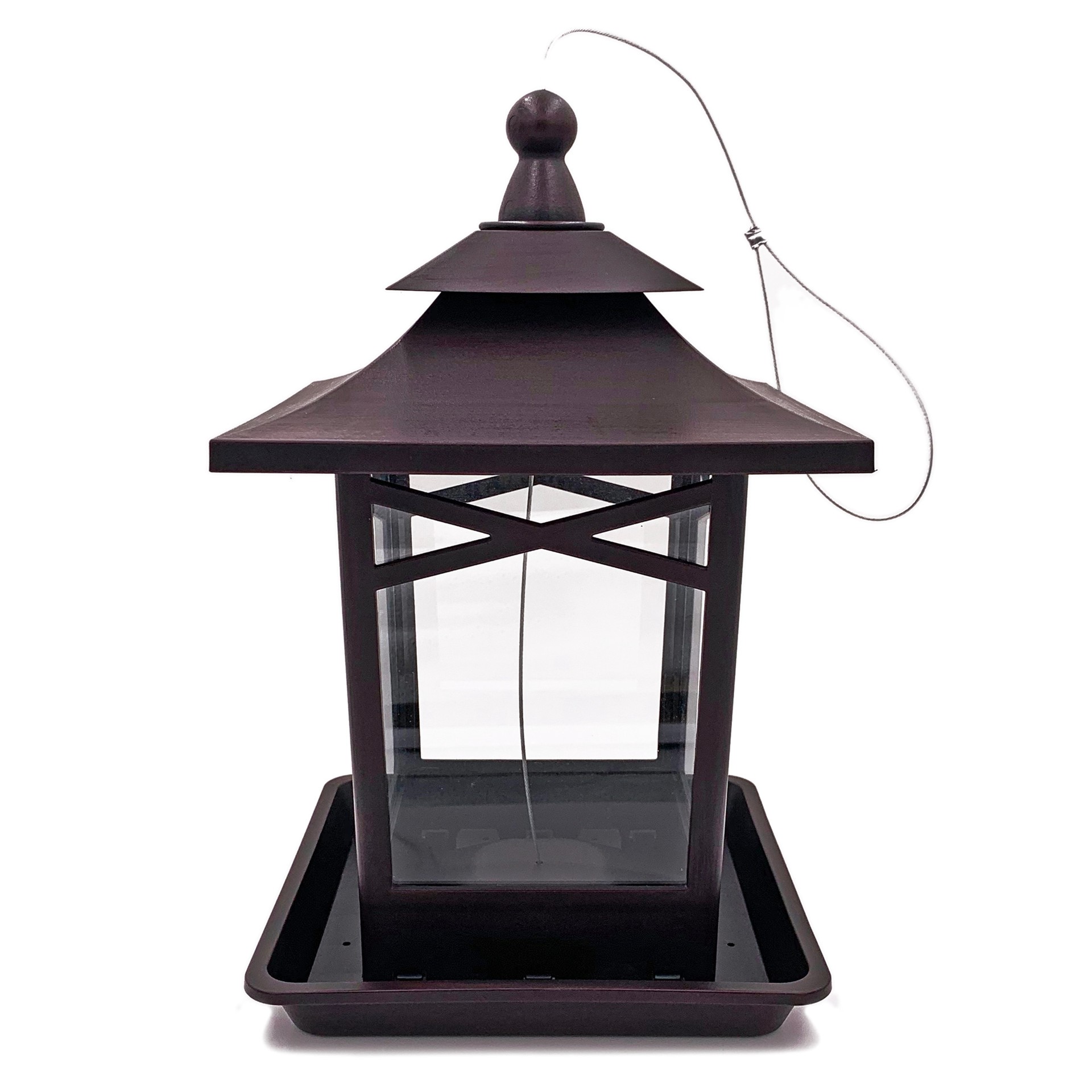 slide 1 of 6, Backyard Glory Plastic Hanging Hopper Bird feeder - 5-lb, 1 ct
