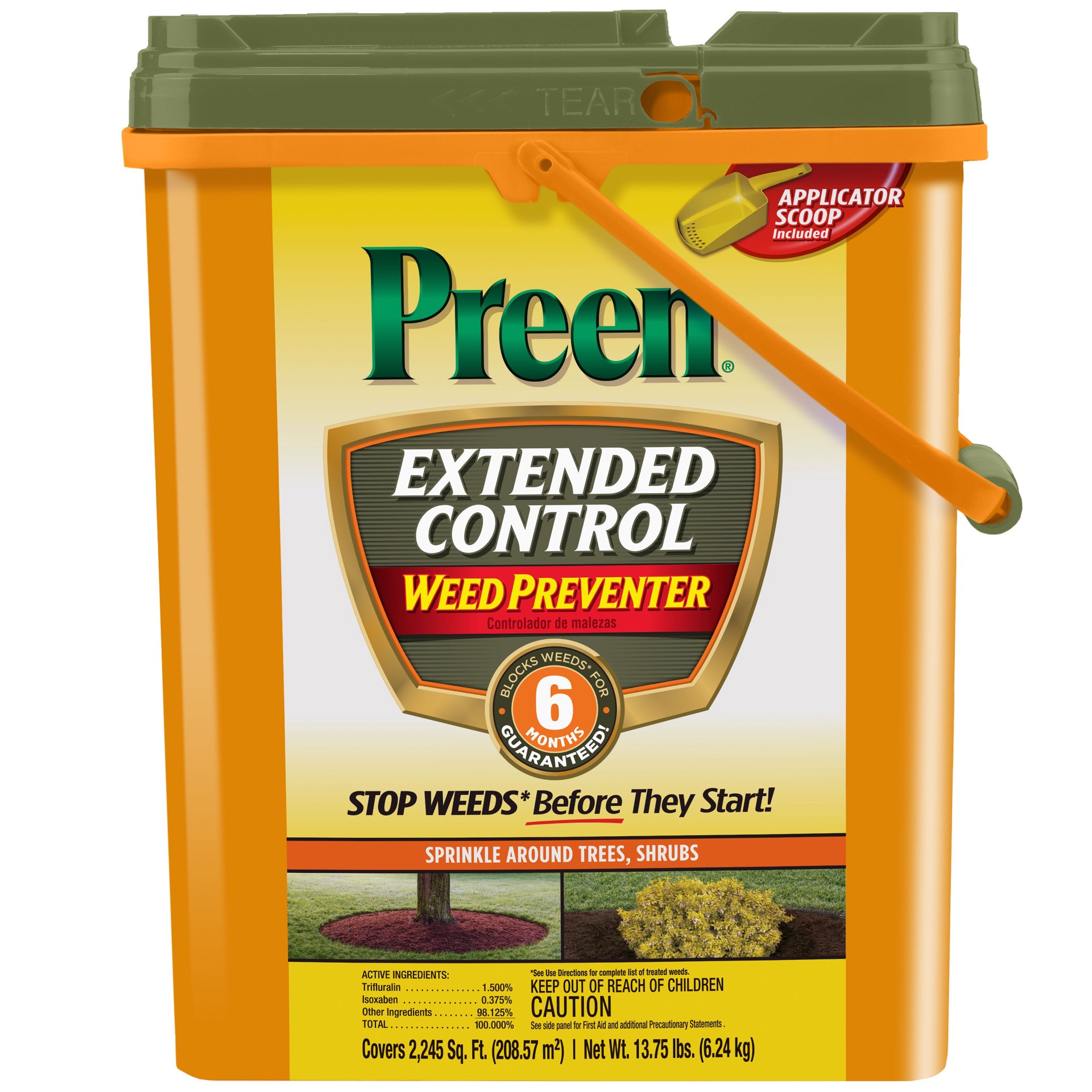 slide 1 of 6, Preen Extended Control Weed Preventer 13.75-lbs. 2245-sq ft Pre-Emergent Herbicide, 1 ct