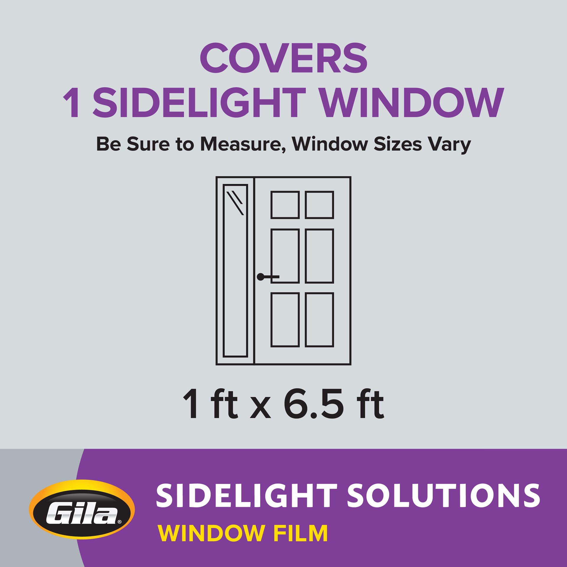 slide 5 of 6, GILA Sidelight 12-in x 78-in Misted Decorative Window Film, 1 ct