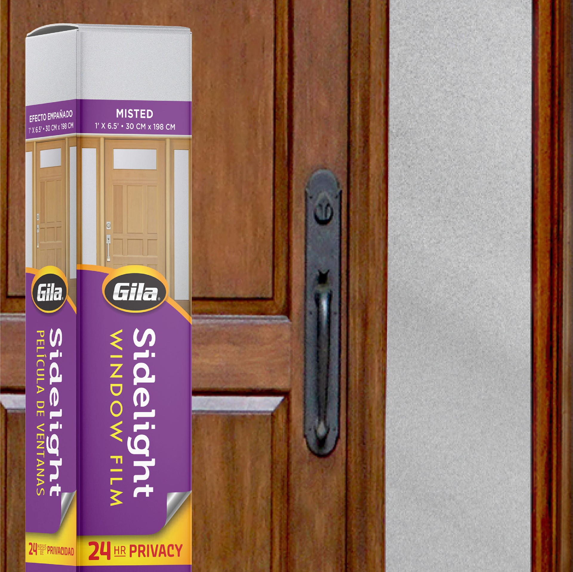 slide 1 of 6, GILA Sidelight 12-in x 78-in Misted Decorative Window Film, 1 ct