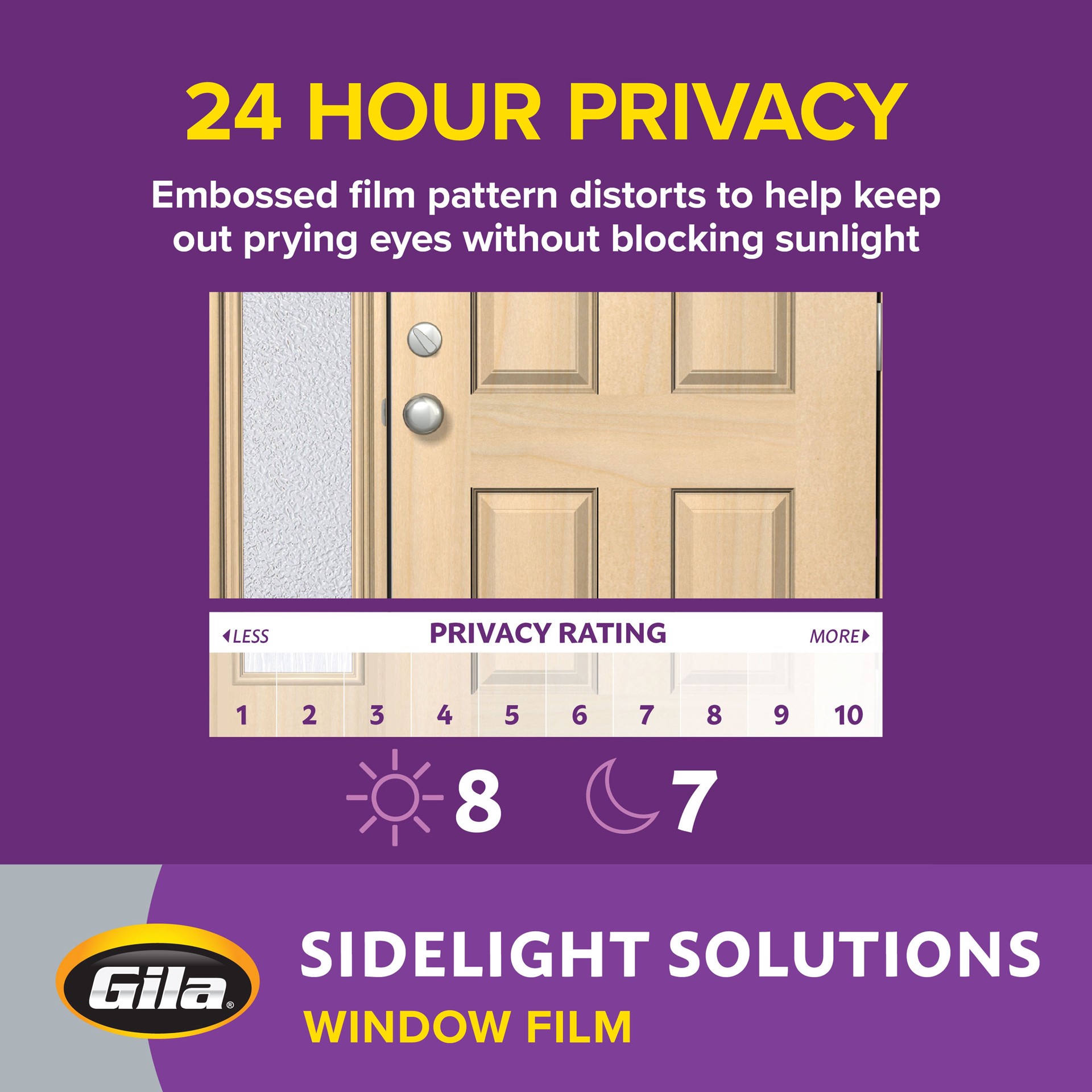 slide 3 of 6, GILA Sidelight 12-in x 78-in Crackled Glass Decorative Window Film, 1 ct