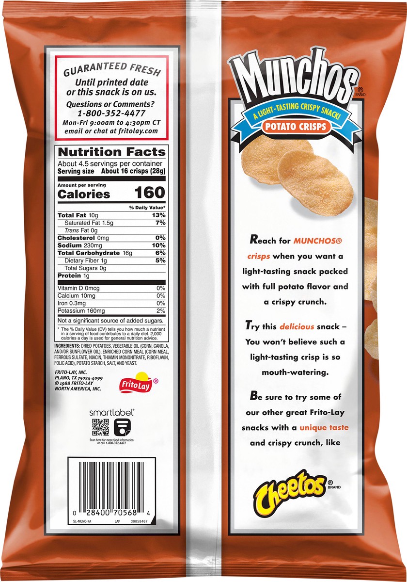 slide 4 of 4, Munchos Potato Crisps, 4.25 oz