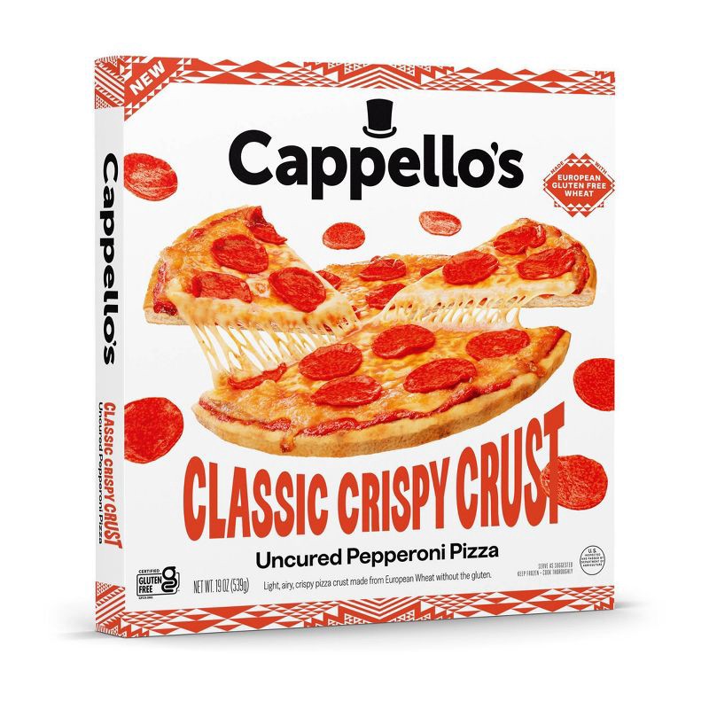slide 2 of 10, Cappello's Classic Crispy Crust Pepperoni Frozen Pizza - 19oz, 19 oz