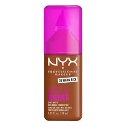 NYX Professional Makeup Make 'Em Wonder 24H Soft Matte Foundation - 36 Warm Rich - 1.01 fl oz: Contains Vitamin C, Vegan, Medium Coverage