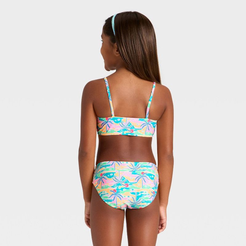 slide 4 of 4, Girls' Golden Horizon Bikini Set - Cat & Jack™ S, 1 ct
