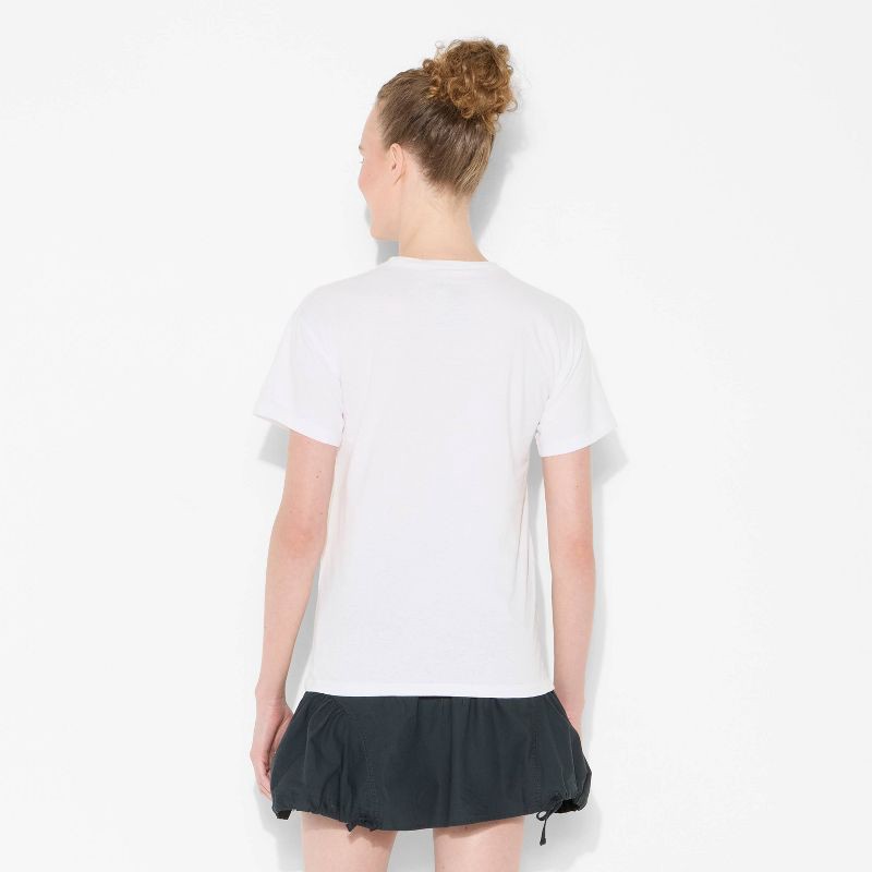 slide 3 of 3, Women's Blondie Short Sleeve Graphic T-Shirt - White S, 1 ct