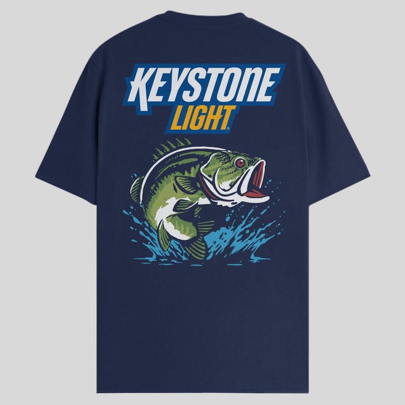 slide 2 of 3, Miller Men's Keystone Light Graphic T-Shirt - Navy Blue M, 1 ct