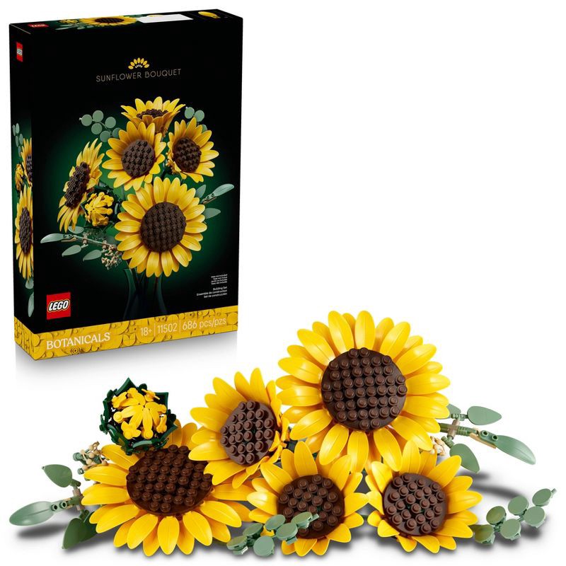 slide 1 of 7, LEGO Botanicals Sunflower Bouquet Building Set 11502, 1 ct