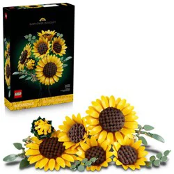 LEGO Botanicals Sunflower Bouquet Building Set, Easter Gift for Adults - 11502