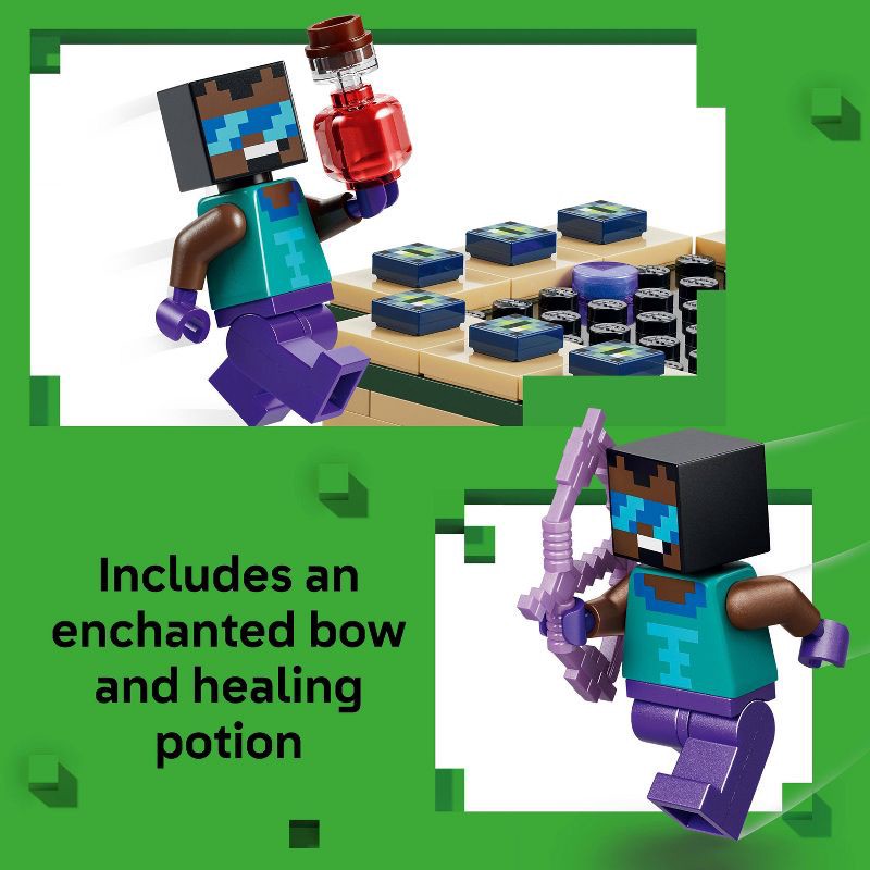 slide 3 of 6, LEGO Minecraft Nether & End Portal Journey 21584, 1 ct