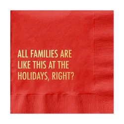 Pretty Alright Goods 20ct 'All Families Are Like This At The Holidays, Right?' Cocktail Napkins