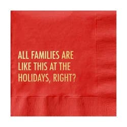 Pretty Alright Goods 20ct 'All Families Are Like This At The Holidays, Right?' Cocktail Napkins
