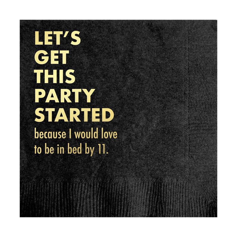 slide 1 of 3, Pretty Alright Goods 20ct 'Let's Get This Party Started' Cocktail Napkins, 20 ct