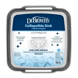 Dr. Brown's 2.4gal Plastic Collapsible Sink Basin Dish Washing Pan