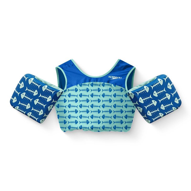 slide 1 of 5, Speedo Splash Jammer Tin Can Swim Club Kids' Life Jacket Vest - Blue Youth Jacket (Size by Weight), 1 ct