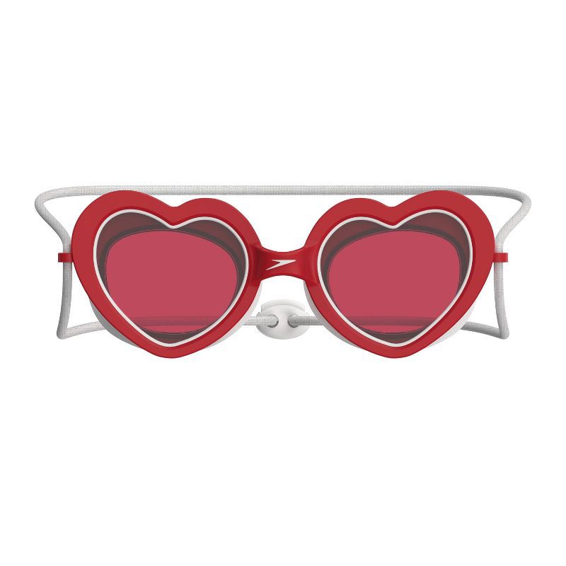 slide 2 of 5, Speedo Kids Sunny Vibes Heart Goggles - High Risk Red/Punch, 1 ct