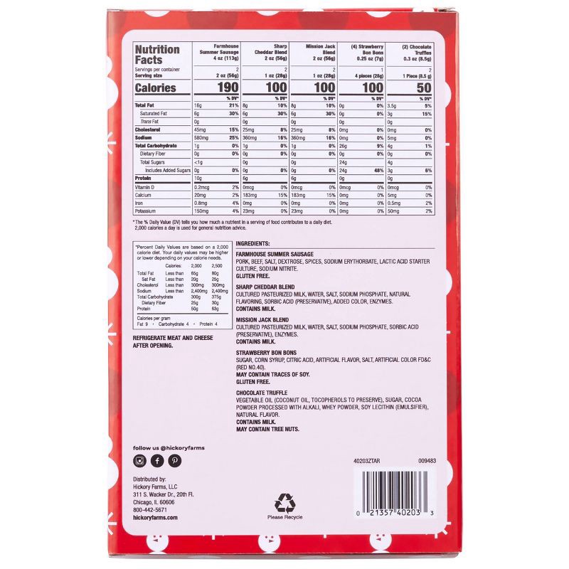 slide 5 of 6, Hickory Farms Christmas Gift Set Snowman Charcuterie Kit - 9.6oz, 9.6 oz