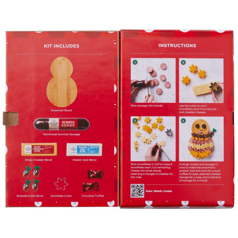slide 2 of 6, Hickory Farms Christmas Gift Set Snowman Charcuterie Kit - 9.6oz, 9.6 oz