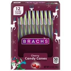 Brach's Cherry Christmas Candy Canes - 5.3oz/12ct