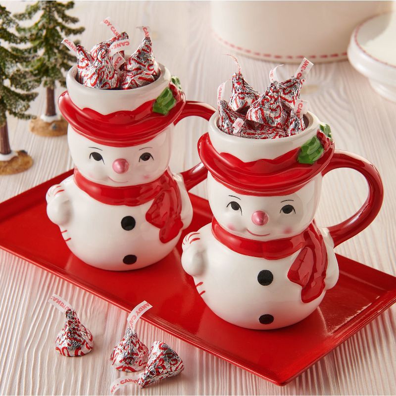 slide 5 of 6, HERSHEY's KISSES Christmas Chocolate Candy Cane Stand Up Pouch - 6.5oz, 6.5 oz