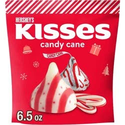 HERSHEY's KISSES Christmas Chocolate Candy Cane Stand Up Pouch - 6.5oz