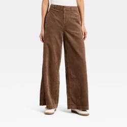 Women's High-Rise Corduroy Palazzo Pants - Universal Thread™ Brown 4