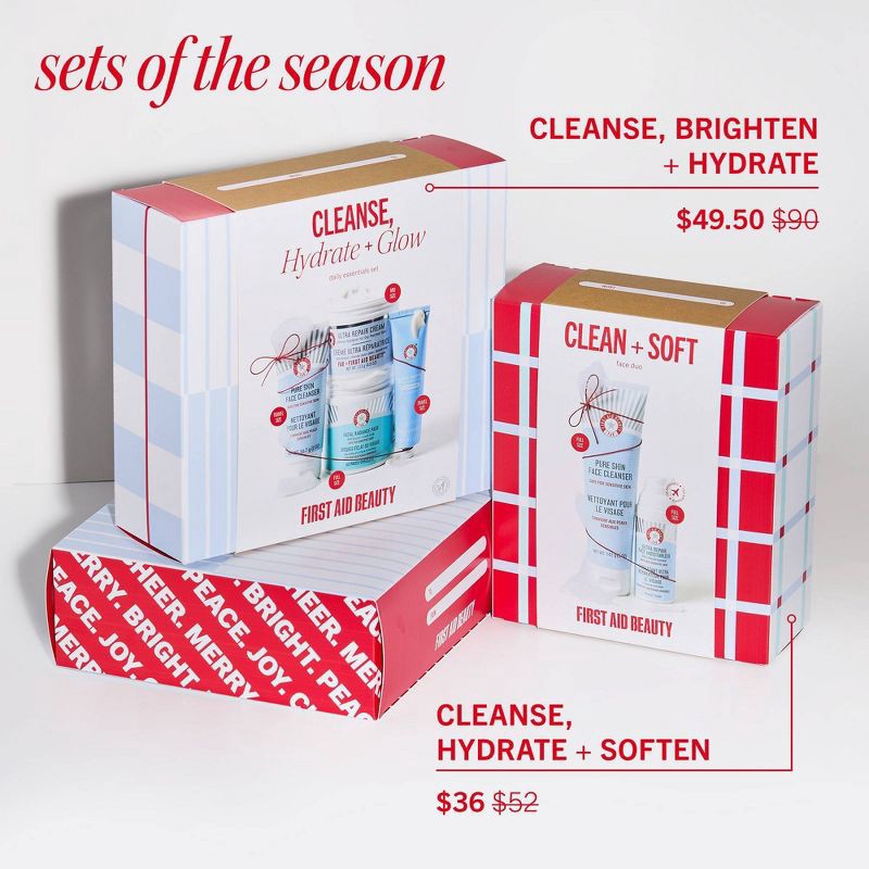 slide 5 of 7, FIRST AID BEAUTY Clean + Soft Holiday Kit Secondary - 2pc, 2 ct
