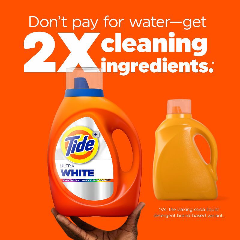 slide 5 of 12, Tide Scented Liquid Laundry Detergent HE White 94 Loads - 132 fl oz, 132 fl oz