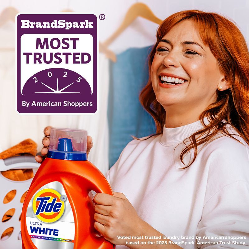 slide 6 of 12, Tide Scented Liquid Laundry Detergent HE White 94 Loads - 132 fl oz, 132 fl oz