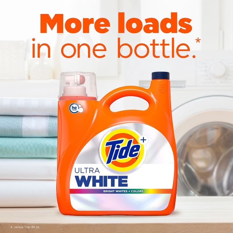 slide 8 of 12, Tide Scented Liquid Laundry Detergent HE White 94 Loads - 132 fl oz, 132 fl oz