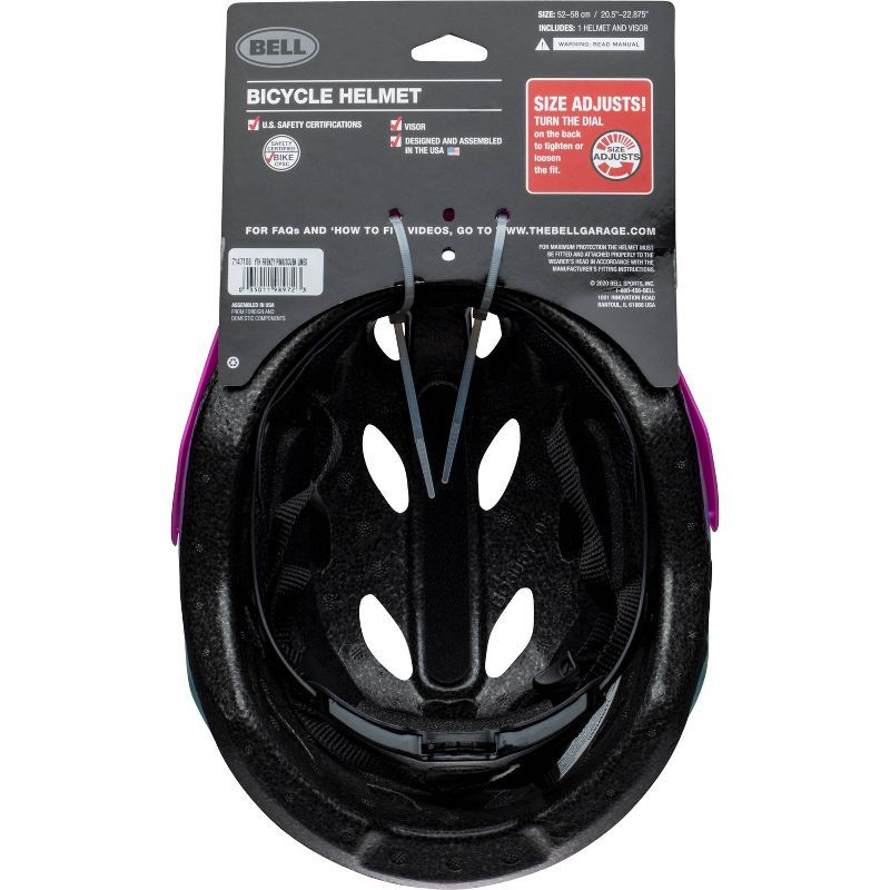 slide 9 of 15, Bell Frenzy Youth Bike Helmet - Pink/Mint, 1 ct