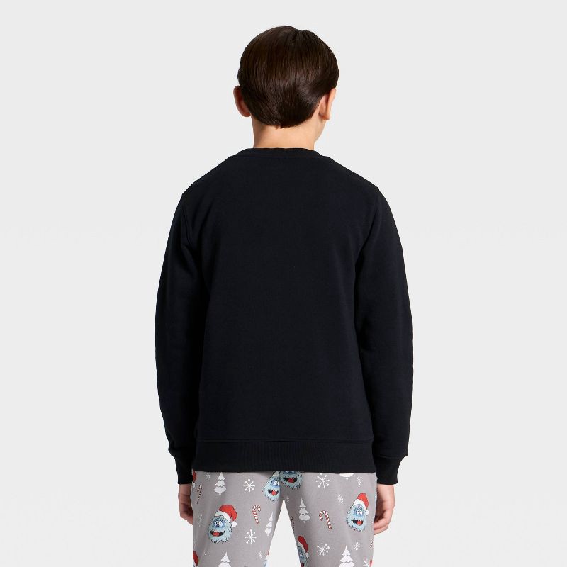 slide 2 of 3, DreamWorks Boys' Bumble the Abominable Snowman Graphic Fleece Sweatshirt - Black XL, 1 ct
