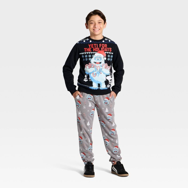 slide 3 of 3, DreamWorks Boys' Bumble the Abominable Snowman Graphic Fleece Sweatshirt - Black XL, 1 ct