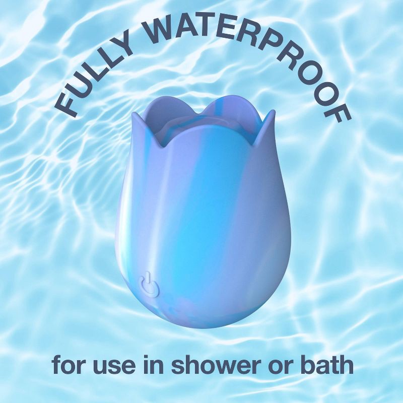 slide 5 of 12, plusOne Tye Dye Rose Arouser Clitoral Stimulator, 1 ct