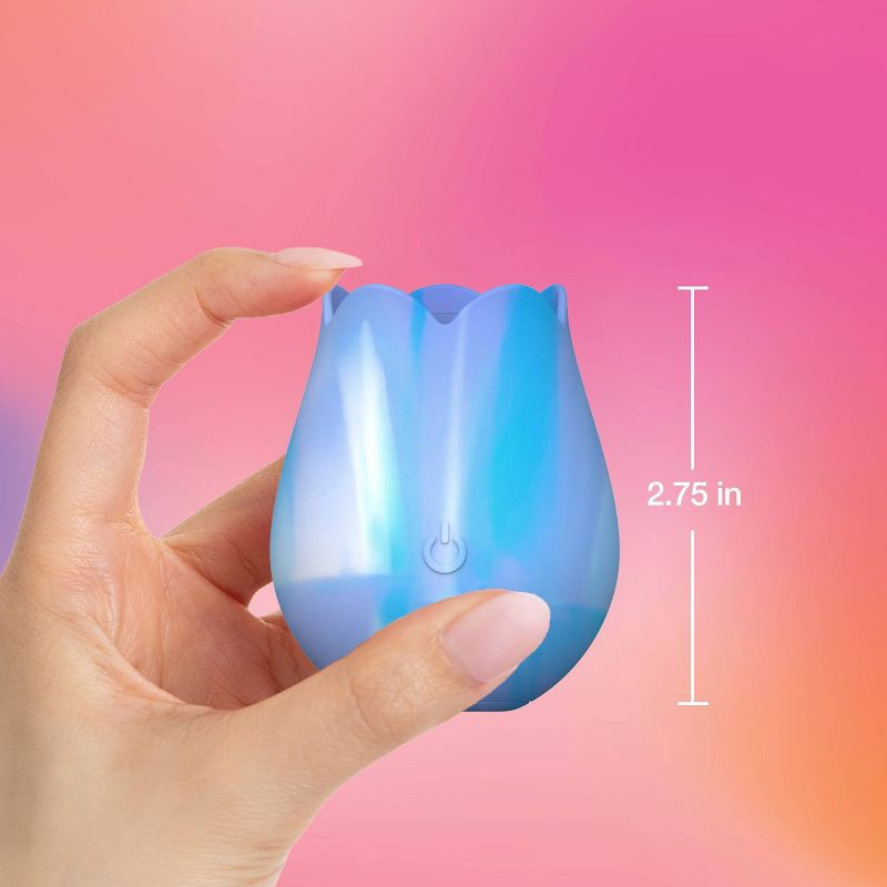 slide 6 of 12, plusOne Tye Dye Rose Arouser Clitoral Stimulator, 1 ct