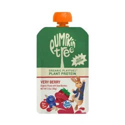 Peter Rabbit Organics Pumpkin Tree Organic Playfuel Plant Protein Very Berry Pouch - 3.5oz: Toddler, Pureed Baby Meals, Ready to Eat