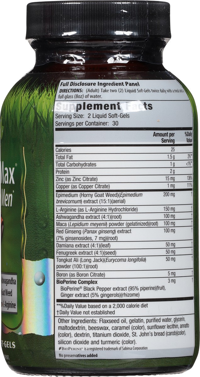 slide 10 of 12, Irwin Naturals Libido-Max for Active Men 60 Liquid Soft-Gels, 60 ct