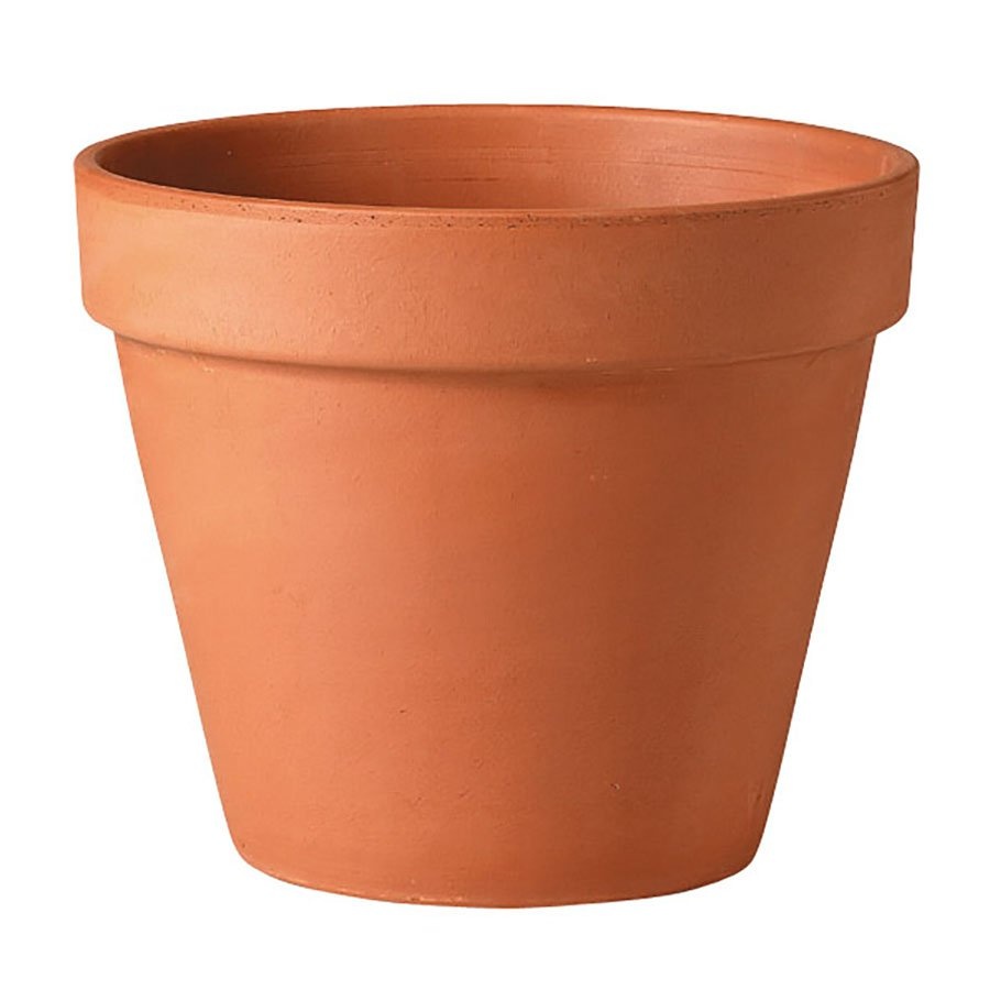 slide 1 of 1, Terra Cotta Clay Flower Pot 6", 6 in