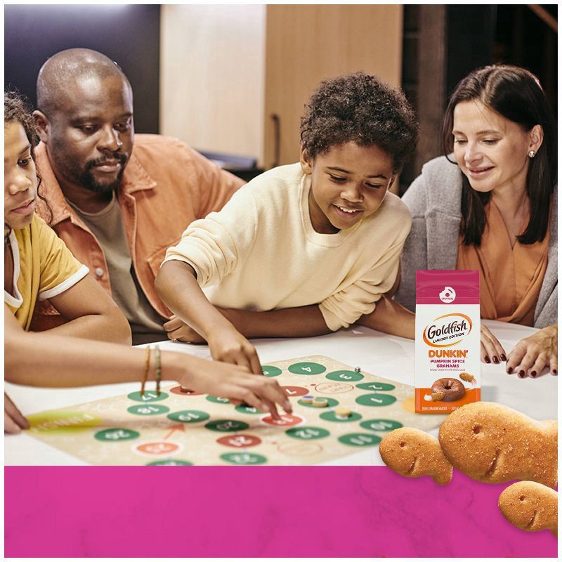 slide 3 of 6, Goldfish Dunkin’™ Pumpkin Spice Graham Crackers, 6.1 oz. bag, 6.1 oz
