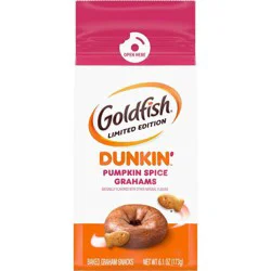 Goldfish Dunkin’™ Pumpkin Spice Graham Crackers, 6.1 oz. bag