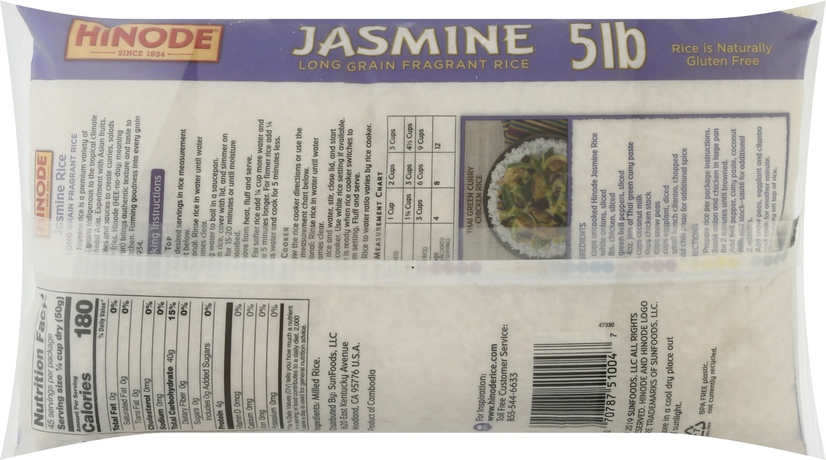 slide 4 of 9, Hinode Jasmine Rice, 