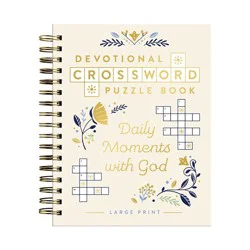 Daily Moments with God Devotional Crossword Puzzle Book - by Dayspring (Spiral Bound)
