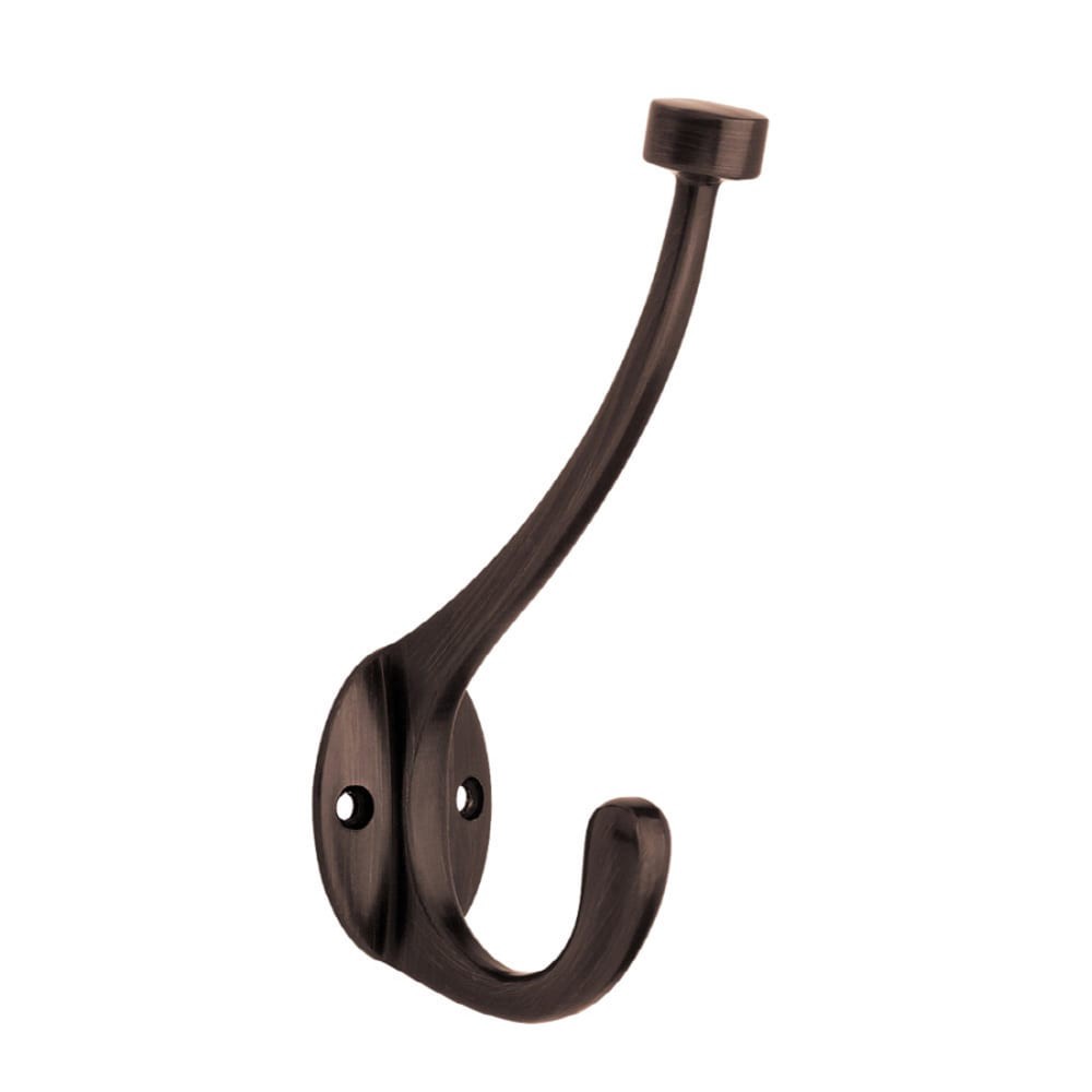 slide 1 of 6, allen + roth 1 -Hook 3.1417-in x 5.6102-in H Venetian Bronze Decorative Wall Hook ( 25-lb Capacity), 1 ct