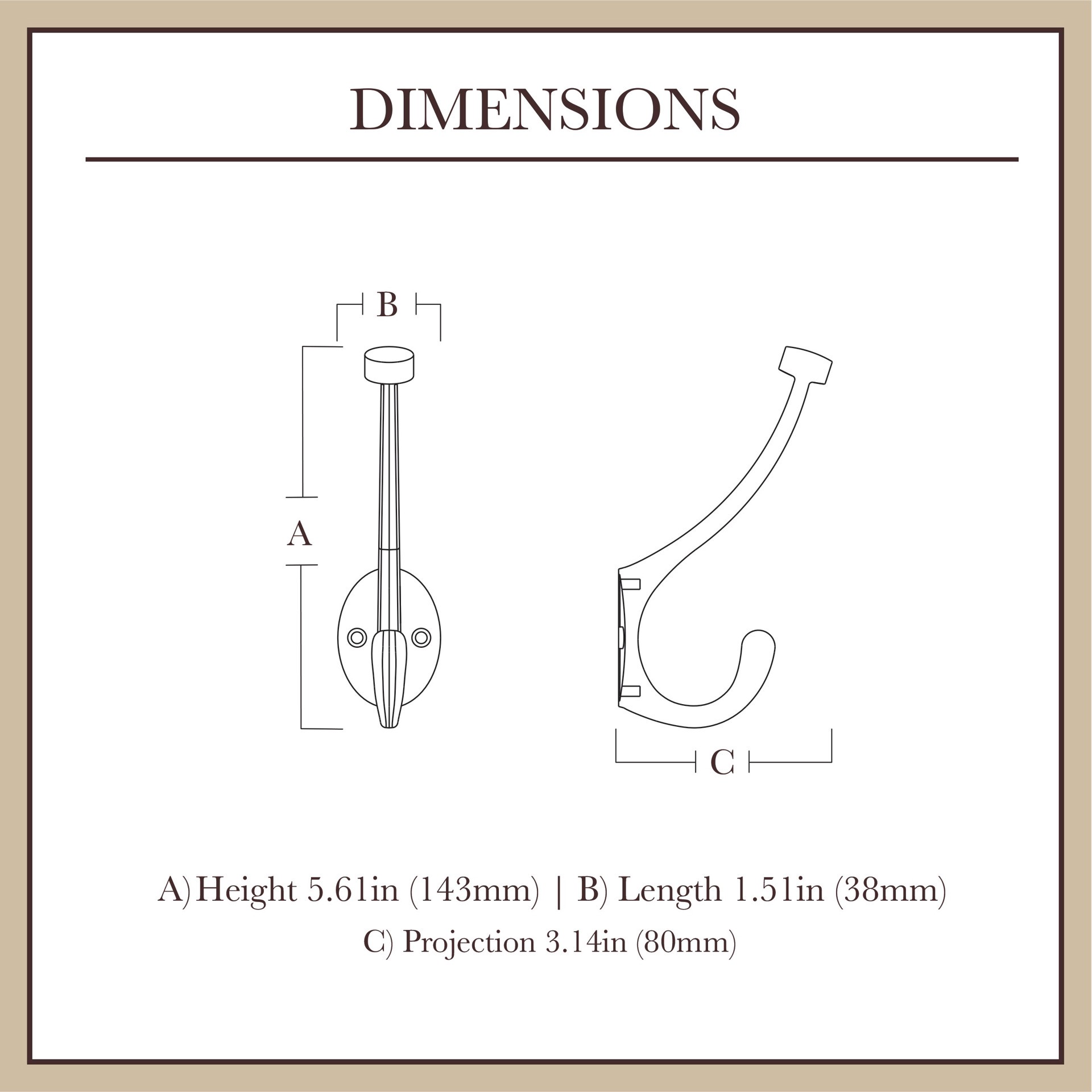 slide 4 of 6, allen + roth 1-Hook 3.1417-in x 5.6102-in H Satin Nickel Decorative Wall Hook (25-lb Capacity), 1 ct