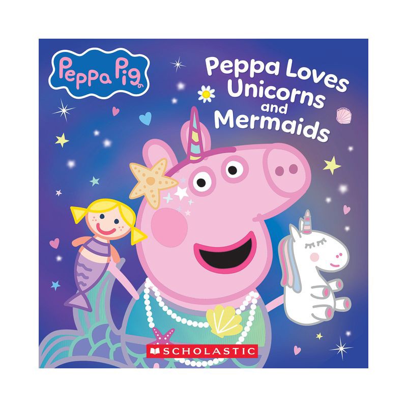 slide 1 of 1, Peppa Pig: Peppa Loves Unicorns and Mermaids - by Scholastic (Paperback), 1 ct