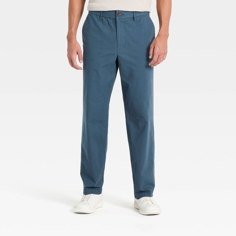 slide 1 of 3, Men's Straight Leg Ripstop E-Waist Utility Pants - Goodfellow & Co™ Blue XXL, 1 ct